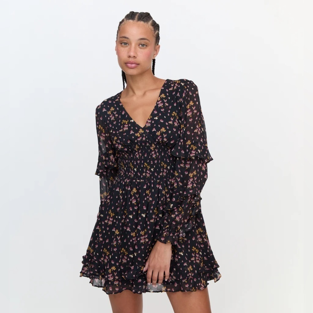 Hill House The Sofie Mini Nap Dress In Lucky Charm Romantic Whimisical